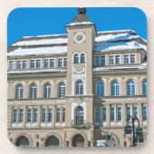 Rathaus in St. Moritz, Schweiz Getränkeuntersetzer (Vorderseite)