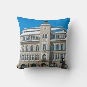 Rathaus in St. Moritz, Schweiz Kissen