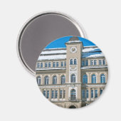 Rathaus in St. Moritz, Schweiz Magnet (Vorderseite/Rückseite)