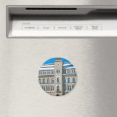 Rathaus in St. Moritz, Schweiz Magnet (In Situ (Geschirrspüler))
