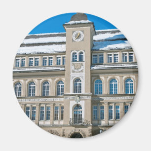 Rathaus in St Moritz, Schweiz Magnet