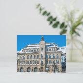 Rathaus in St. Moritz, Schweiz Postkarte (Stehend Vorderseite)