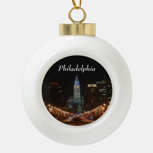 Rathaus Keramik Kugel-Ornament (Vorderseite)