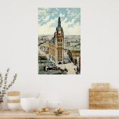 Rathaus Milwaukee WI Repro Vintag 1911 Poster (Küche)