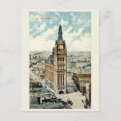 Rathaus Milwaukee WI Vintag 1911 Postkarte (Vorderseite)