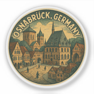 Rathaus Osnabrück Deutschland Aufkleber