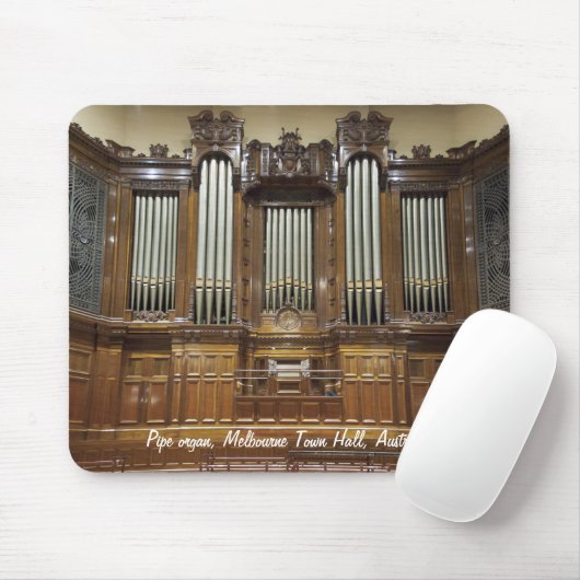 Rathaus, Pfeifenorgel Melbournes Australien Mousepad (Mit Mouse)