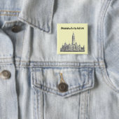 Rathaus Philadelphia PA 1891 Button (Beispiel)