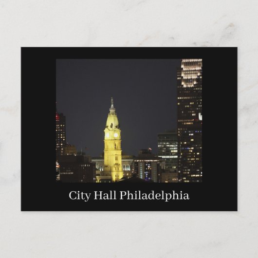 Rathaus Philadelphia Postkarte (Vorderseite)