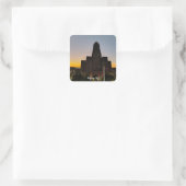Rathaus Quadratischer Aufkleber (Tasche)