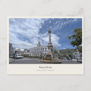 Rathaus Saint-Denis und Siegeskolonne Postkarte