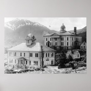 Rathaus und Gericht in Juneau Poster