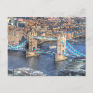 Rathaus und Tower Bridge Postkarte