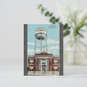 Rathaus und Wassertank Humboldt, Tena, Vintag Postkarte (Stehend Vorderseite)