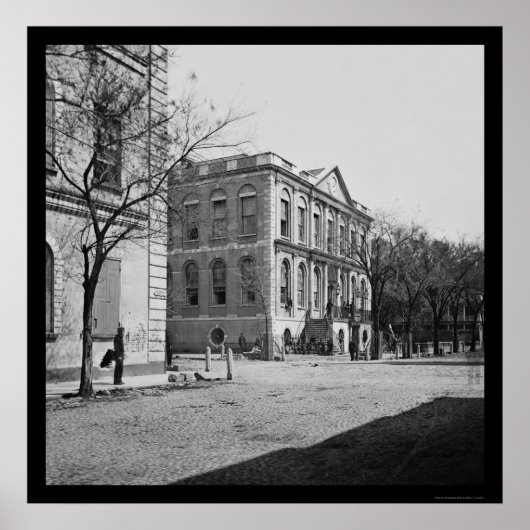 Rathaus von Charleston, SC 1865 Poster (Vorne)