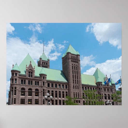 Rathaus von Minneapolis Poster (Vorne)