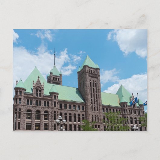 Rathaus von Minneapolis Postkarte (Vorderseite)