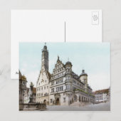 Rathaus von Rothenburg Postkarte (Vorne/Hinten)