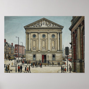 Rathaus von Todmorden im Lowry-Stil Poster