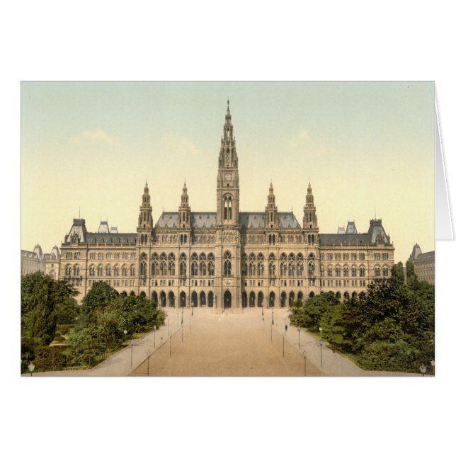 Rathaus, Wien, Österreich (Vorderseite (Horizontal))
