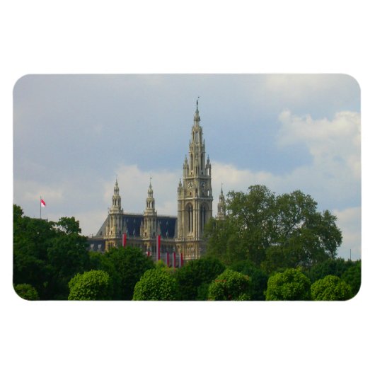 Rathaus, Wien, Österreich Magnet (Horizontal)