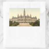 Rathaus, Wien, Österreich Rechteckiger Aufkleber (Tasche)
