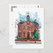 Rathaus, Wilmington Delaware Postkarte (Vorne/Hinten)