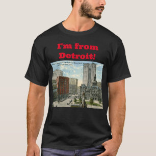 Rathausplatz, Detroit MI 1915 Vintag T-Shirt