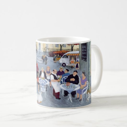 Rathausplatz in Burgunder Kaffeetasse (VorderseiteRechts)