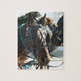 Rathaustreffen Buggy Pferde Puzzle