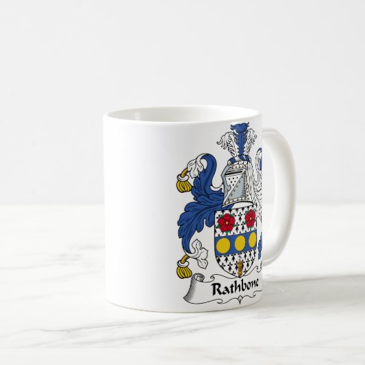 Rathbone Familienwappen Kaffeetasse (VorderseiteRechts)