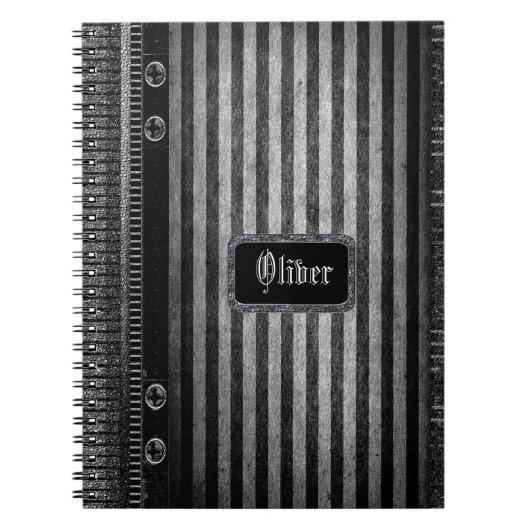 Rathbone viktorianischer Streifen Notizblock (Vorderseite)