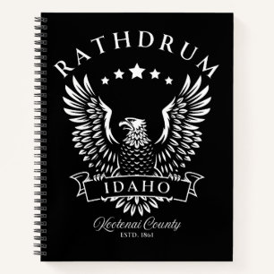 Rathdrum Kootenai Landkreis Idaho Vintag Eagle Notizblock