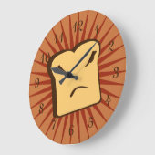 Rather Angry Toast Große Wanduhr (Winkel)