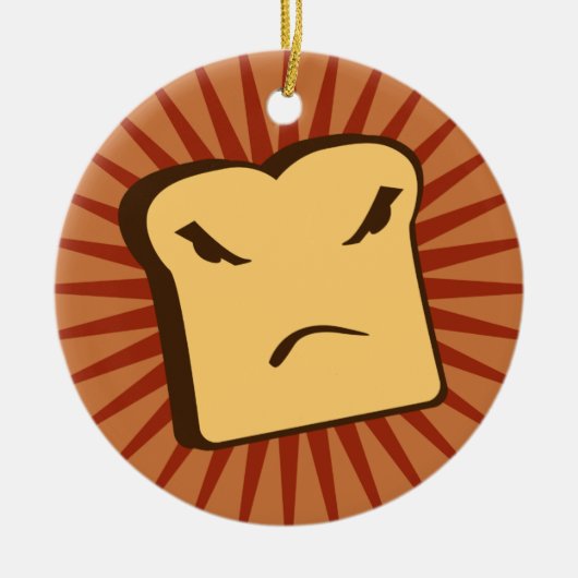 Rather Angry Toast Keramikornament (Vorne)