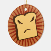 Rather Angry Toast Keramikornament (Links)