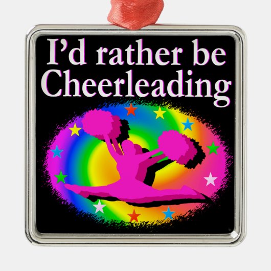 RATHER BE CHEERLEADING SILBERNES ORNAMENT (Vorne)