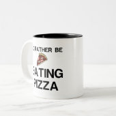 RATHER ESSEN PIZZA ZWEIFARBIGE TASSE (Vorderseite Links)
