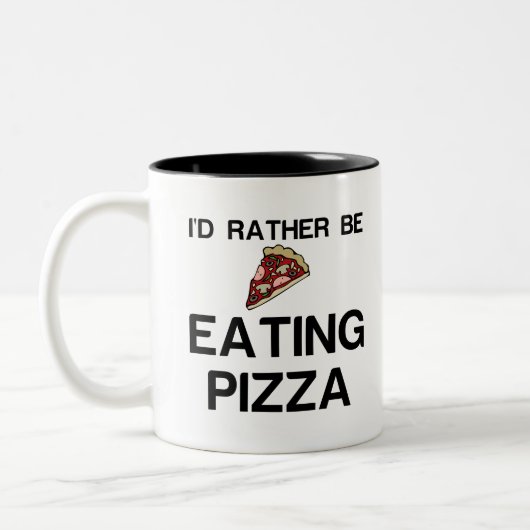 RATHER ESSEN PIZZA ZWEIFARBIGE TASSE (Links)