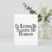 Rather Nag Husband Postkarte (Stehend Vorderseite)