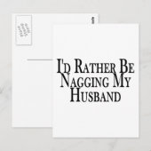 Rather Nag Husband Postkarte (Vorne/Hinten)