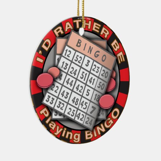 Rather Play Bingo Ornament (Rechts)