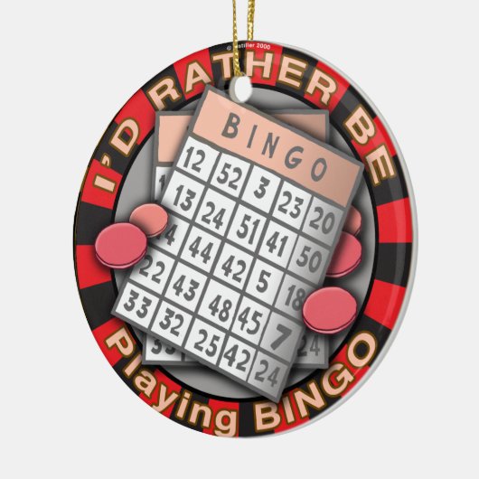 Rather Play Bingo Ornament (Links)