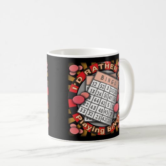 Rather Play Bingo Tasse (VorderseiteRechts)
