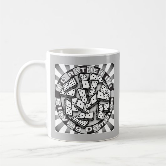 Rather Play Dominoes Kaffeetasse (Links)