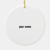 Rather Play Dominoes Keramik Ornament (Hinten)