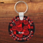 Rather Play Schachbretts Schlüsselanhänger (Vorderseite)