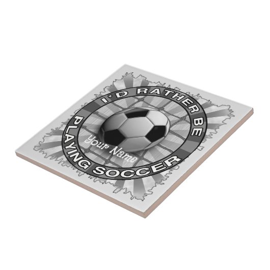 Rather Play Soccer Fliese (Seite)