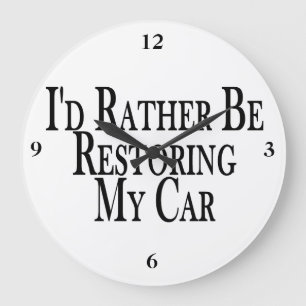 Rather Restore Car Große Wanduhr