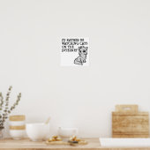 Rather Watch Cats Funny Poster (Küche)